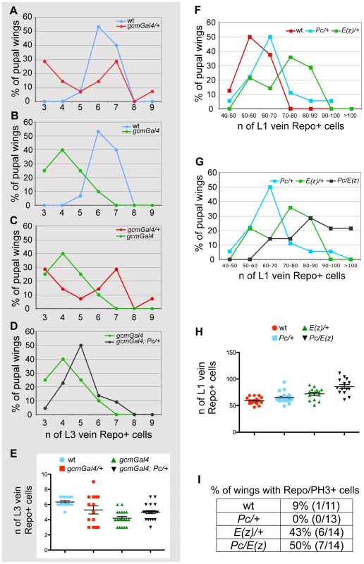 PcG genes control glia proliferation.