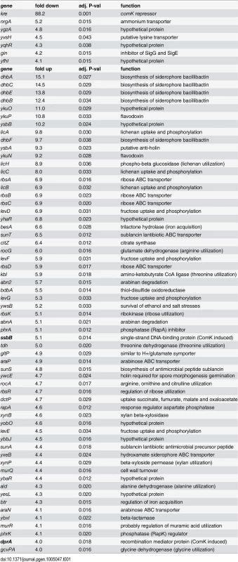 Transcriptome analysis of a kre mutant (PG479).