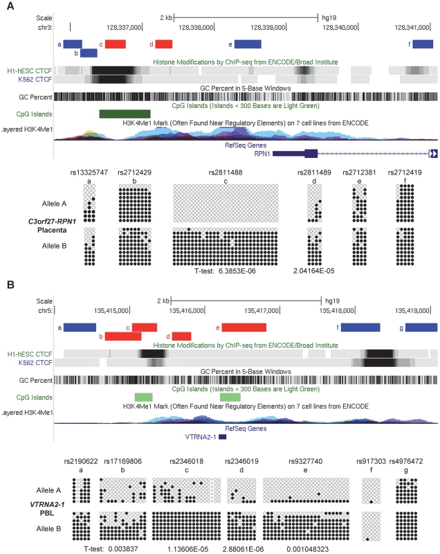 Local mapping of the imprinted <i>C3orf27-RPN1</i> and <i>VTRNA2-1</i> DMRs shows precise overlap with CTCF binding sites.