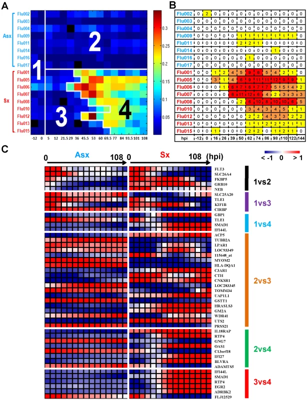 The BLU genetic signature correlates strongly with disease severity and yields early- and late-stage risk stratification model.