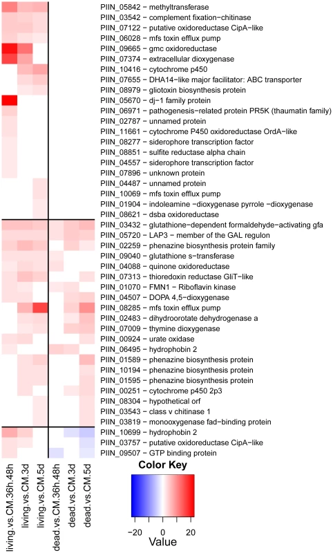 <i>P. indica</i> genes involved in stress response and secondary metabolism.