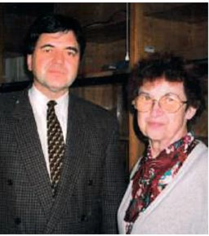 Organizátor setkání
prim. MUDr. M. Smilek s doc. MUDr. Jarmilou Drábkovou, CSc.
