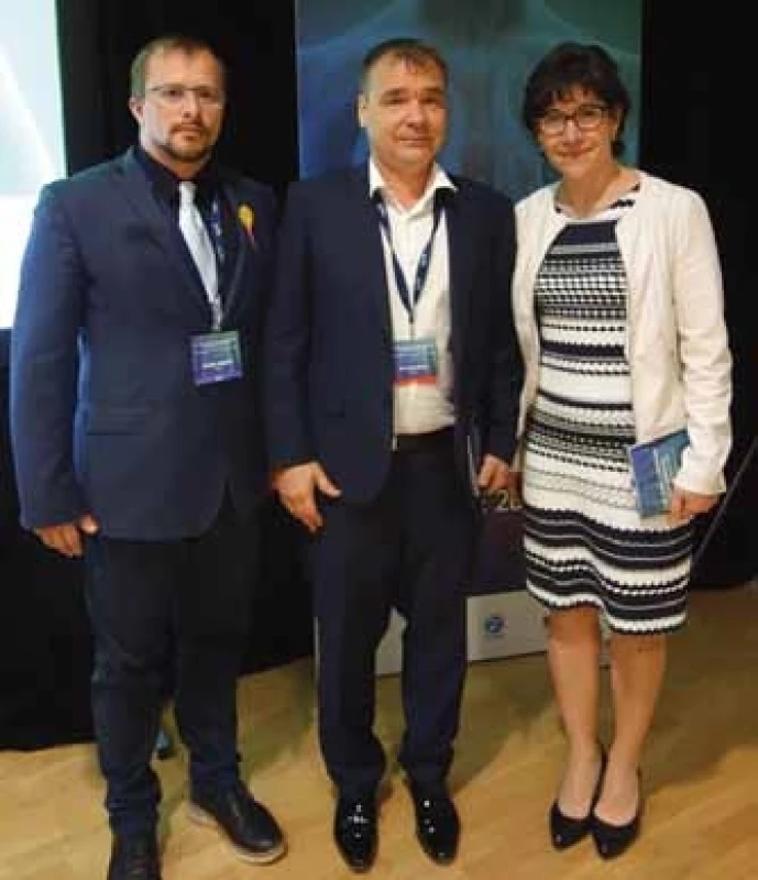 Ocenění dr. Doležel a dr. Pintová ve společnosti prezidenta kongresu doc. Martínka.