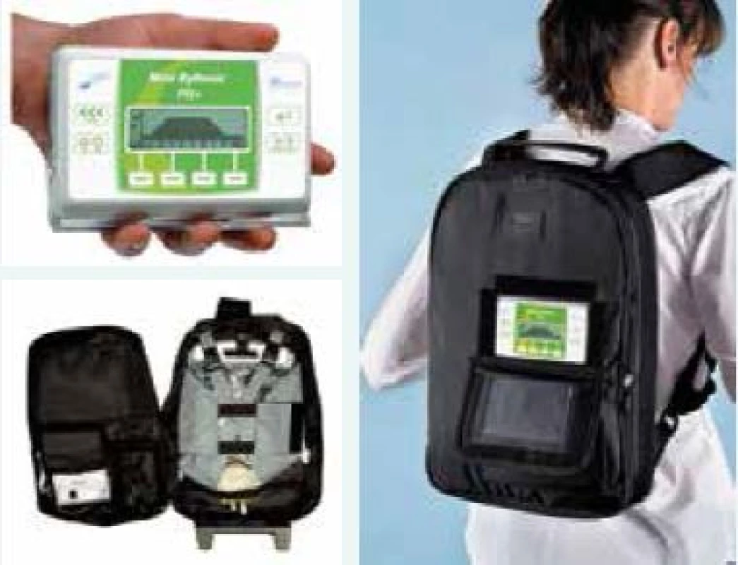 Mobilní infuzní pumpa pro parenterální výživu Mini RythmicTM PN+ společnosti Micrel Medical Devices 