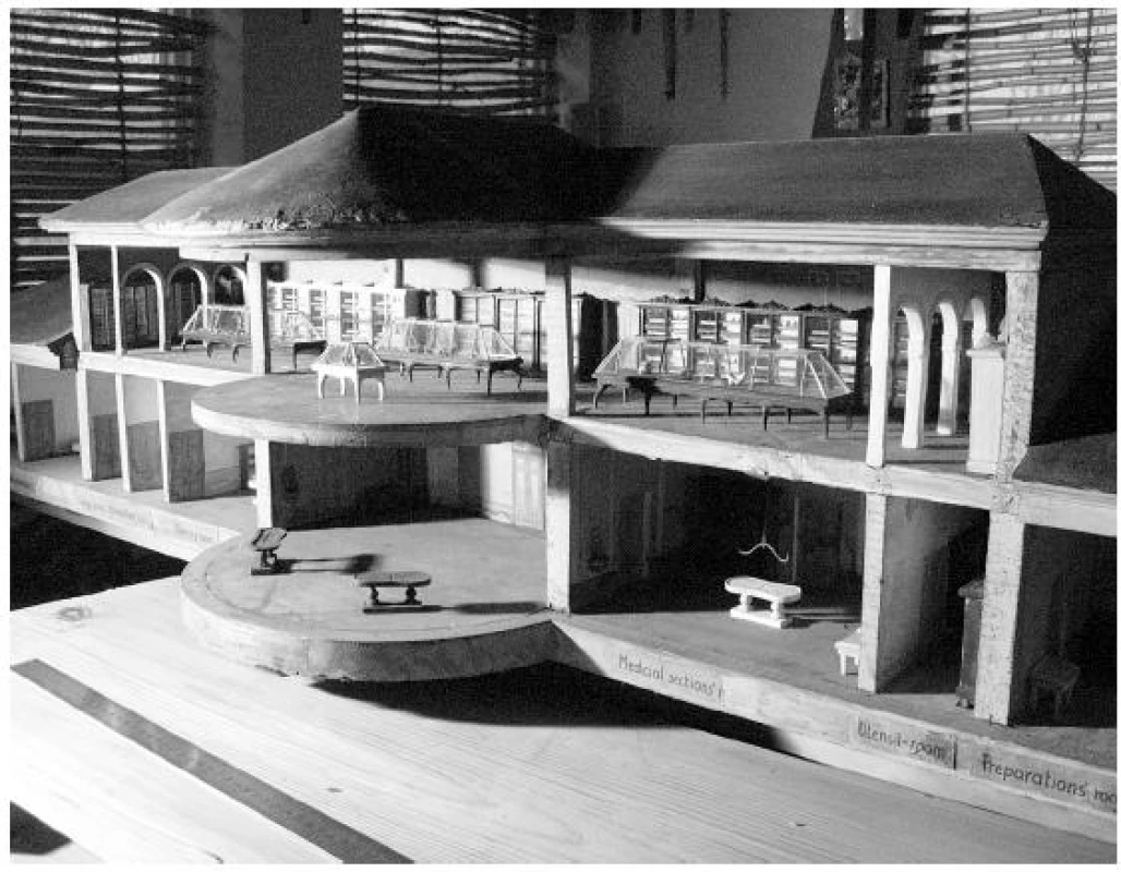Model budovy z roku 1862 (foto A. Hruška)