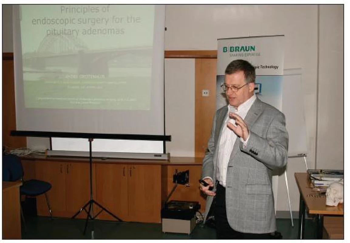 Profesor Andre Grotenhuis z Neurochirurgické kliniky Radboud University Medical Center Nijmegen v Holandsku.