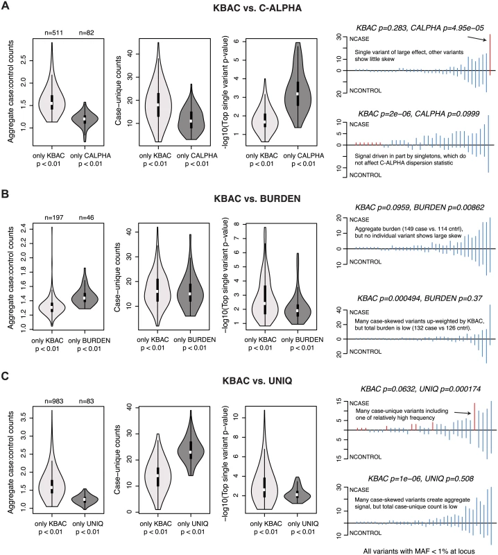 Properties of loci at which gene-based methods report discordant results.