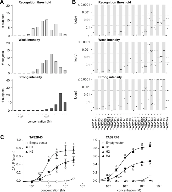 Grosheimin phenotypes, genotype-phenotype associations, and functional assays.