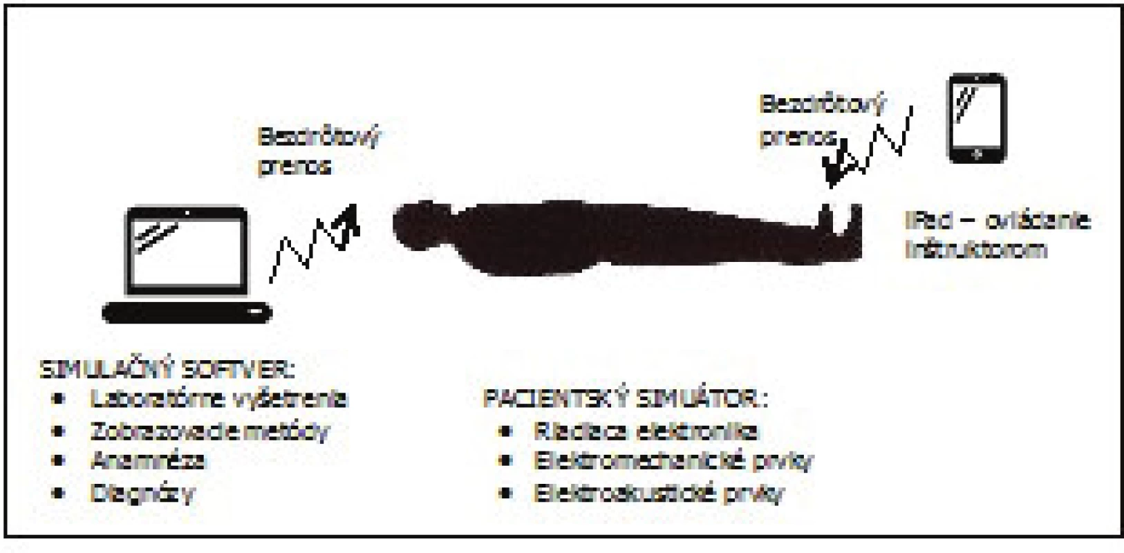 Ukážka základných funkčných prvkov figurínového simulátora úrovne 5. (podľa Weis, M., 2013)