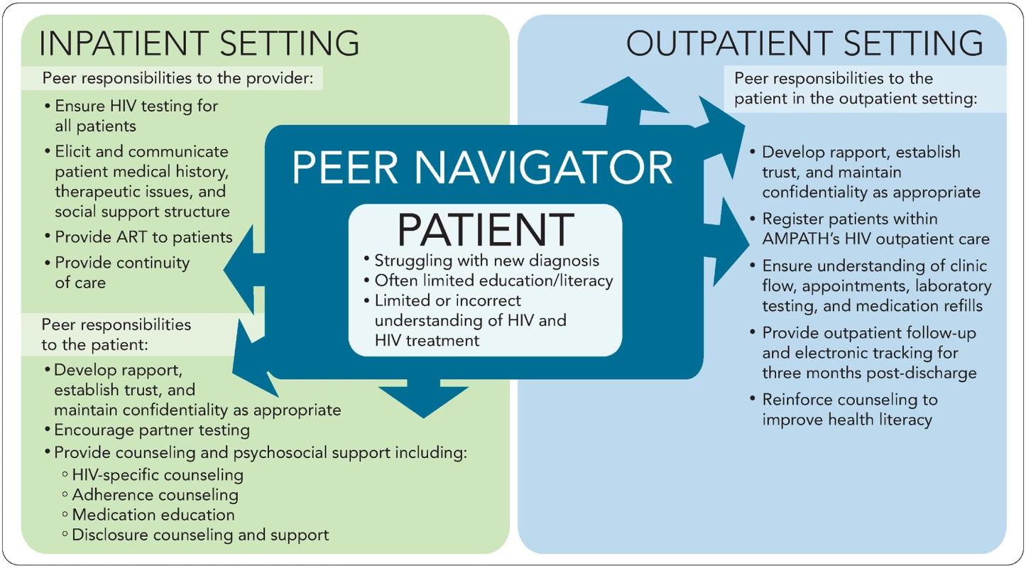 Peer navigator responsibilities.
