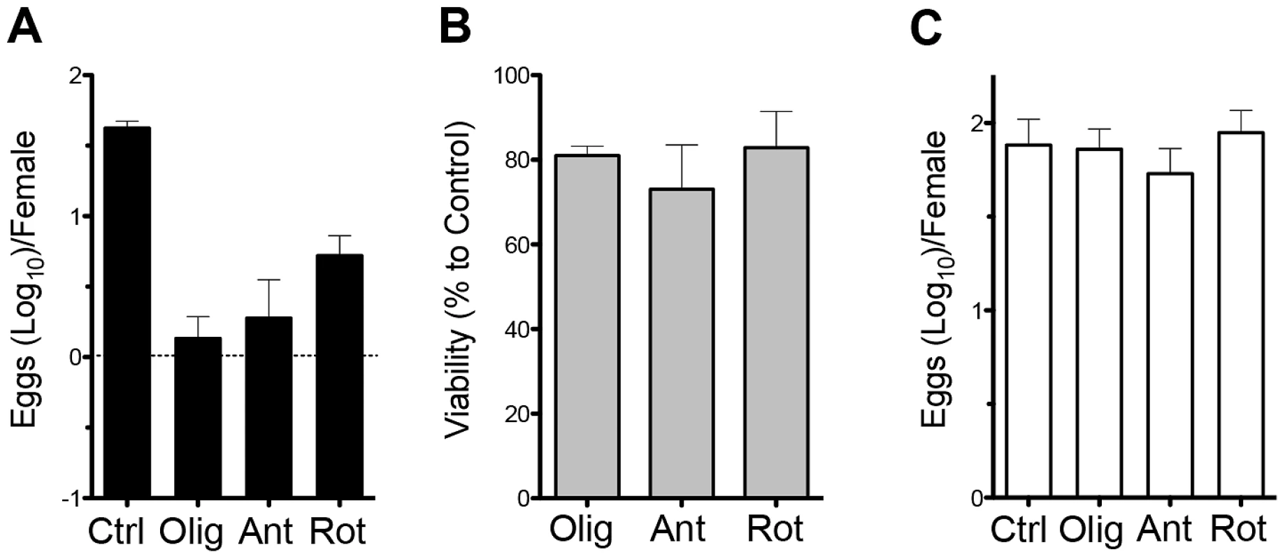 OXPHOS is necessary for egg production.
