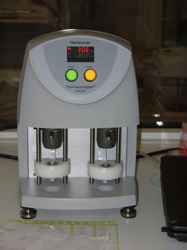 Tromboelastograf TEG Coagulation Analyzer 5000 series.