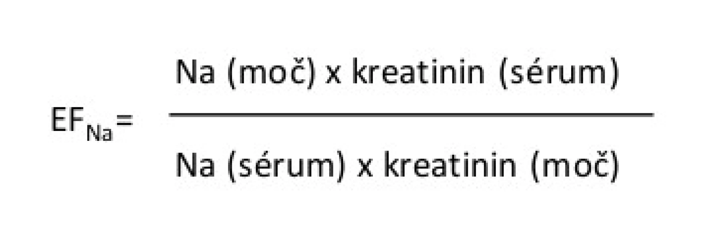 Výpočet exkreční frakce natria