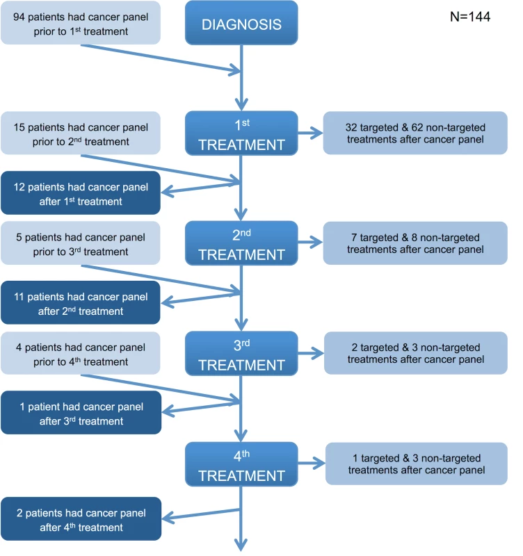 Timing of the cancer panel in the patient care pathway.