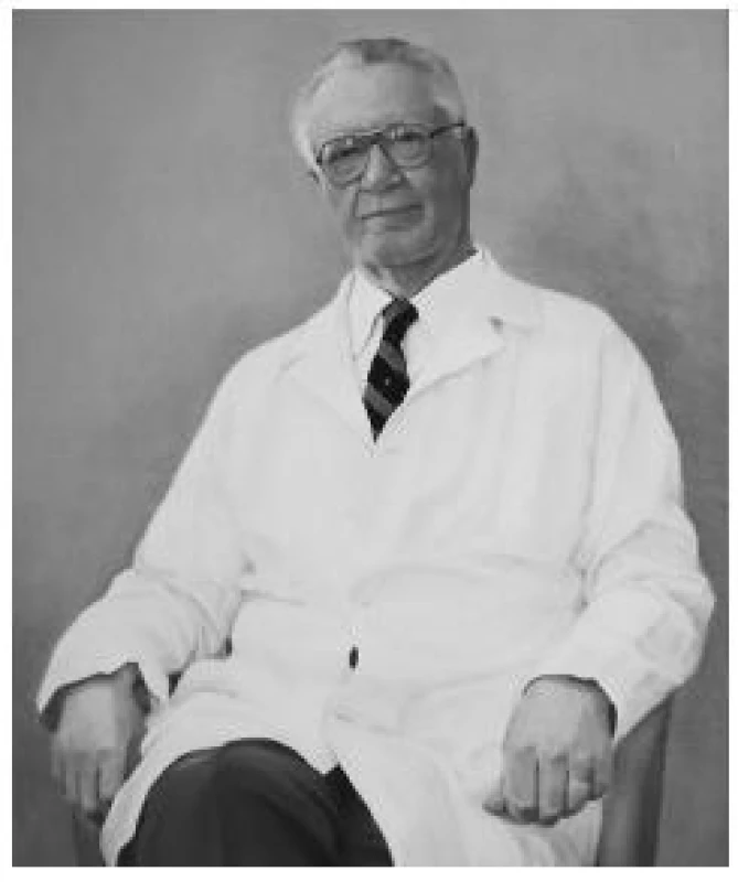 Prof. MUDr. Adolf Žáček, DrSc. (1917–2010), vedoucí Ústavu sociálního lékařství v letech 1957–1983