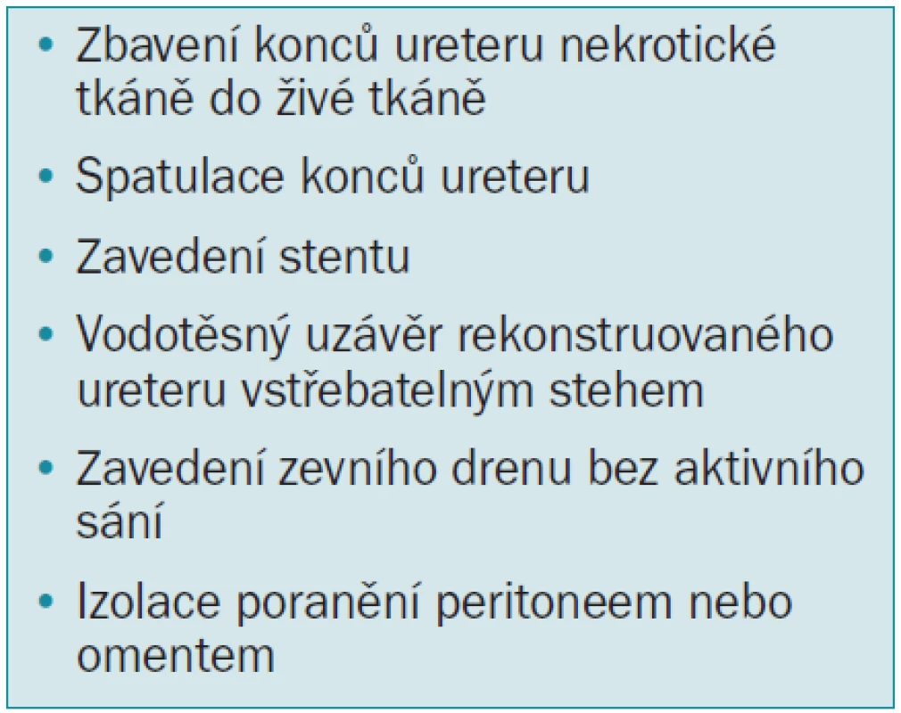 Pravidla rekonstrukce úplného poranění.