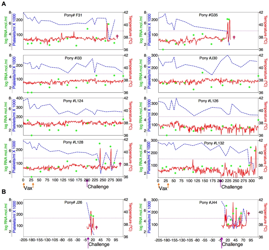 Clinical and virological profiles of D9 vaccine trial group.
