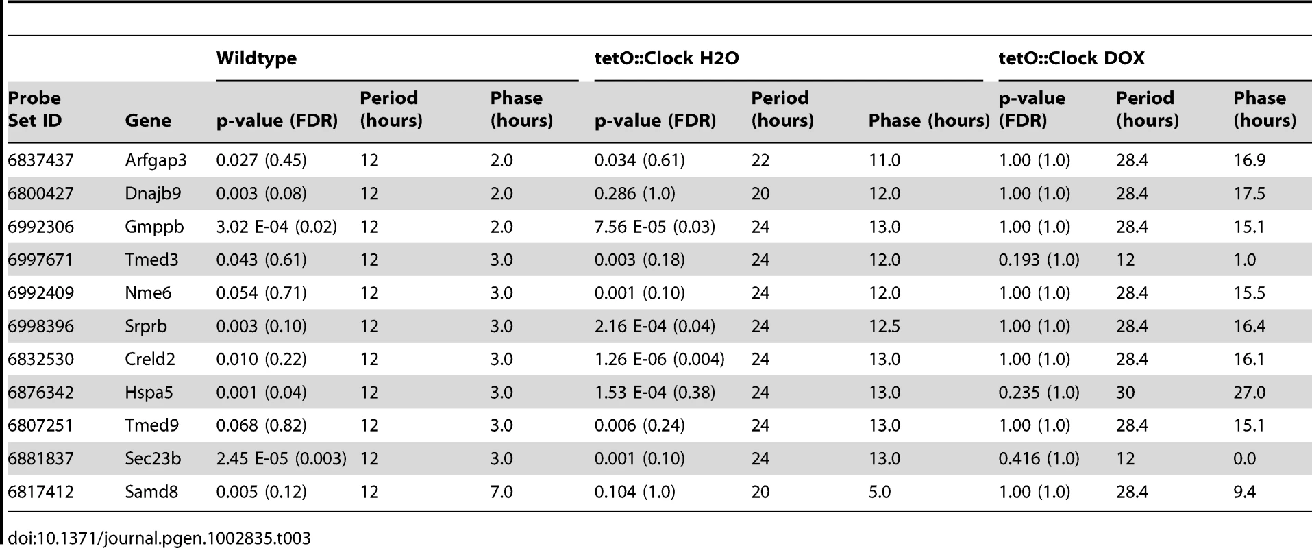 12-hour transcriptional rhythms revert to 24-hour rhythms when <i>Clock</i> is driven in the SCN.