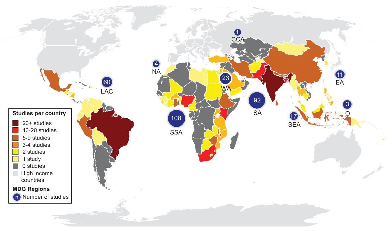 Map of study locations.