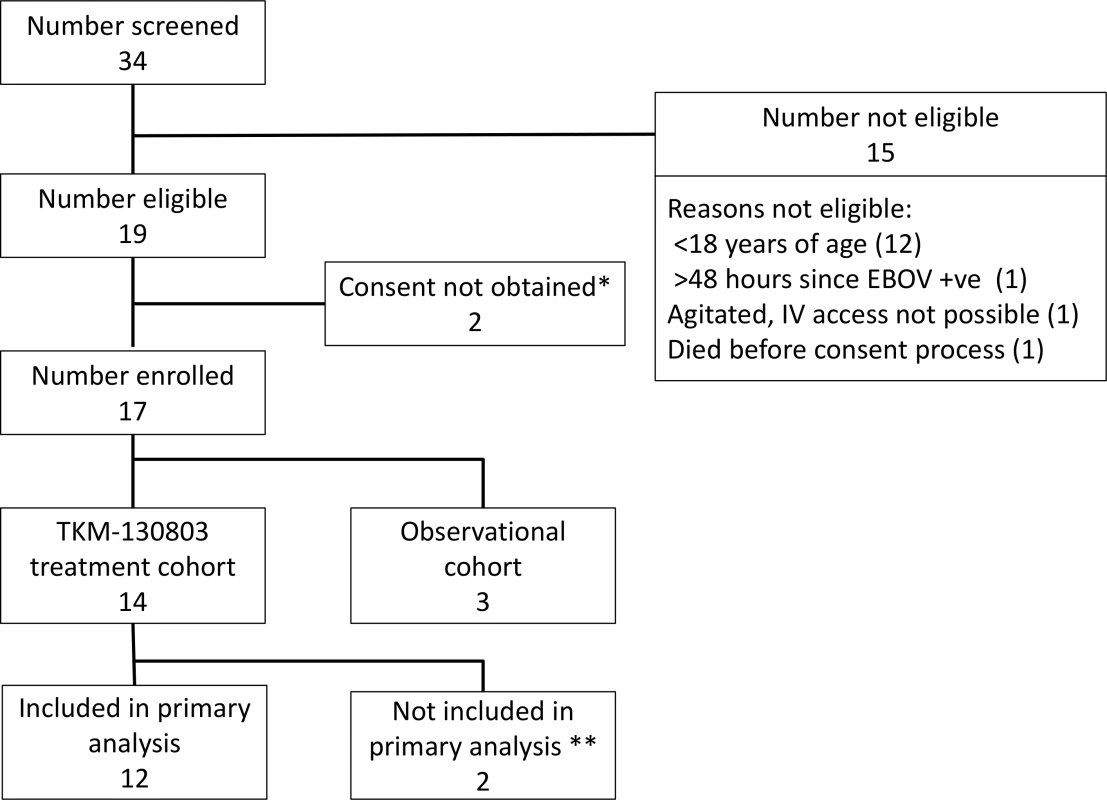 Patient screening and enrolment.