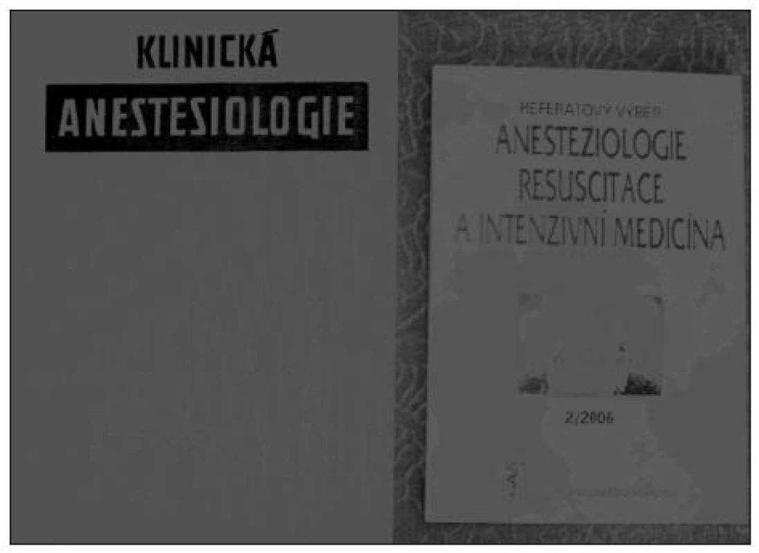 Klinická anesteziologie