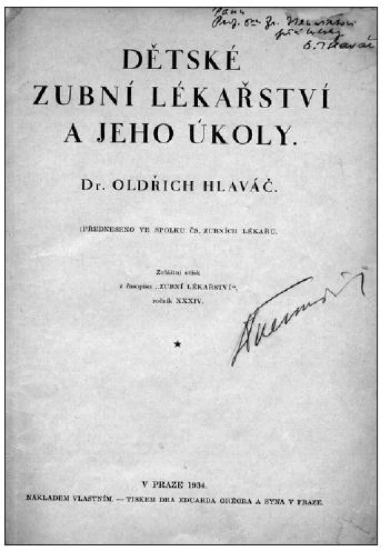 Titulní list knihy „Dětské zubní lékařství