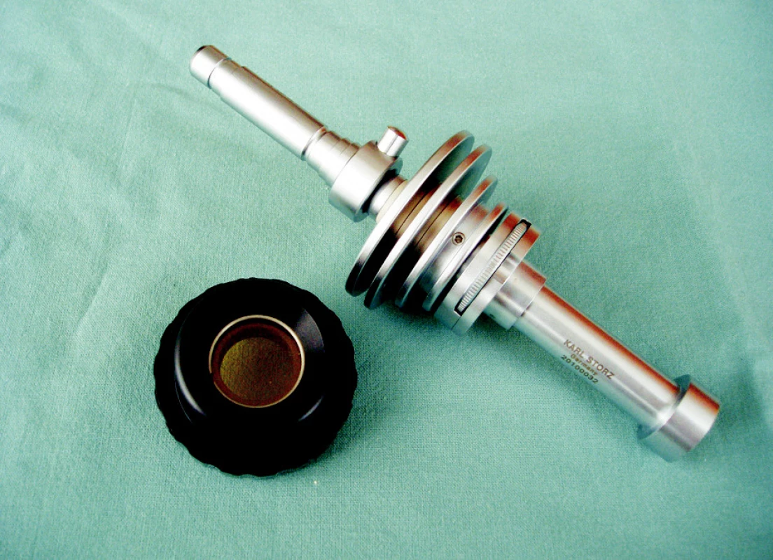 Optické filtry (Karl Storz – Endoskope, Tuttlingen, Německo)
Fig. 3. Optical filters (Karl Storz – Endoskope, Tuttlingen, Germany)