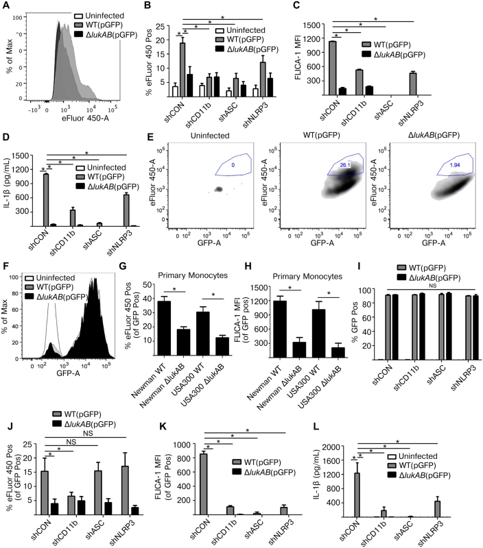 LukAB produced by extracellular or phagocytized <i>S</i>. <i>aureus</i> kills human monocytes.
