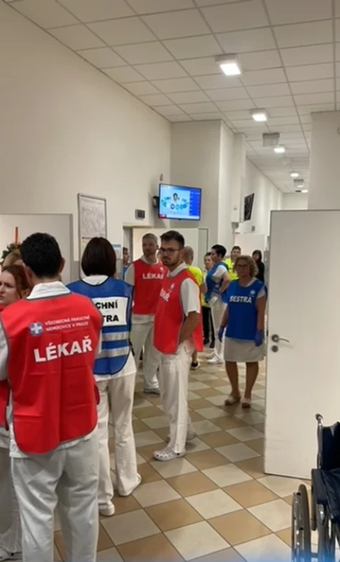 Čekání na příjezd prvního pacienta
