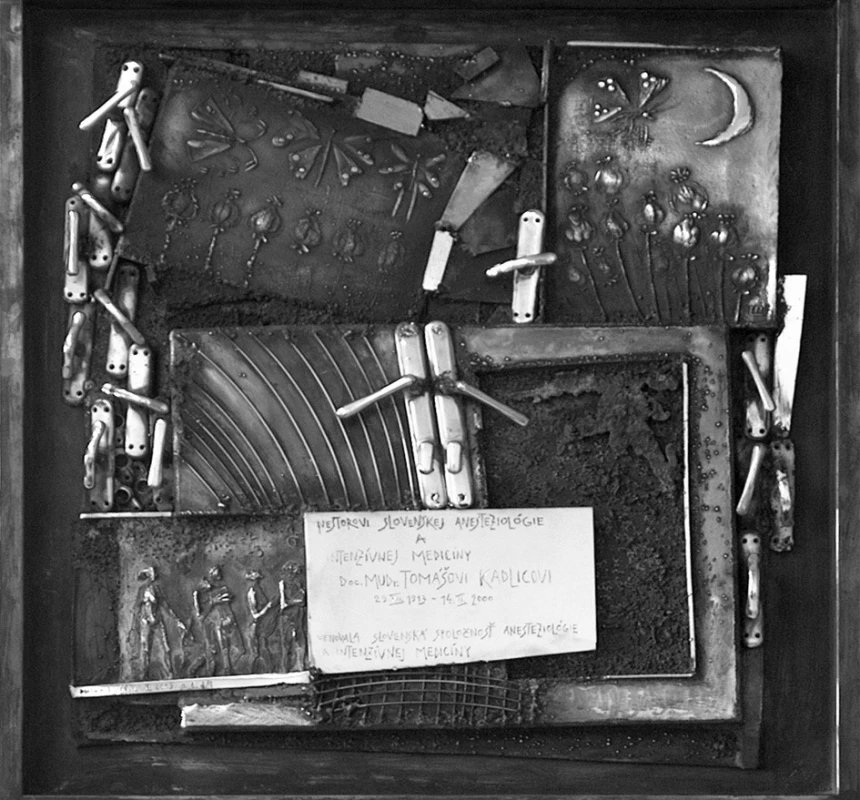 Bronzový relief „Krajina snov“