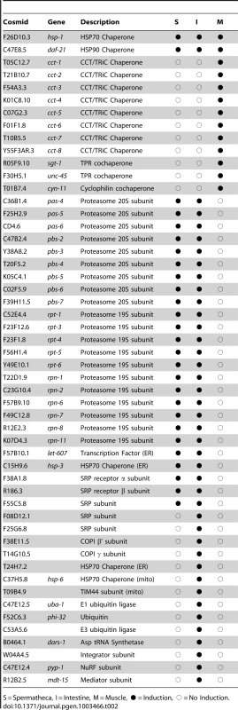 Negative regulators of the HSR and <i>hsp70::gfp</i> reporter induction.