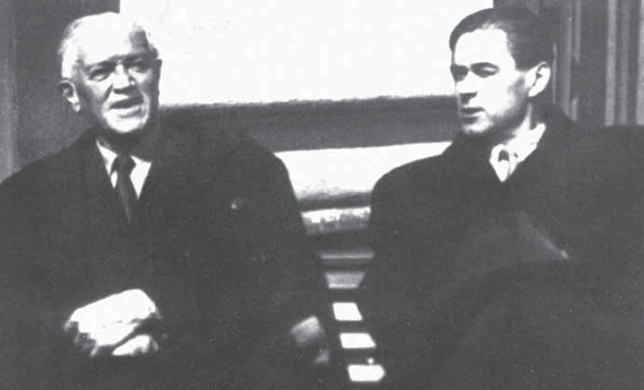 Prof. MUDr. Bohumil Prusík a prof. MUDr. Zdeněk Reiniš.