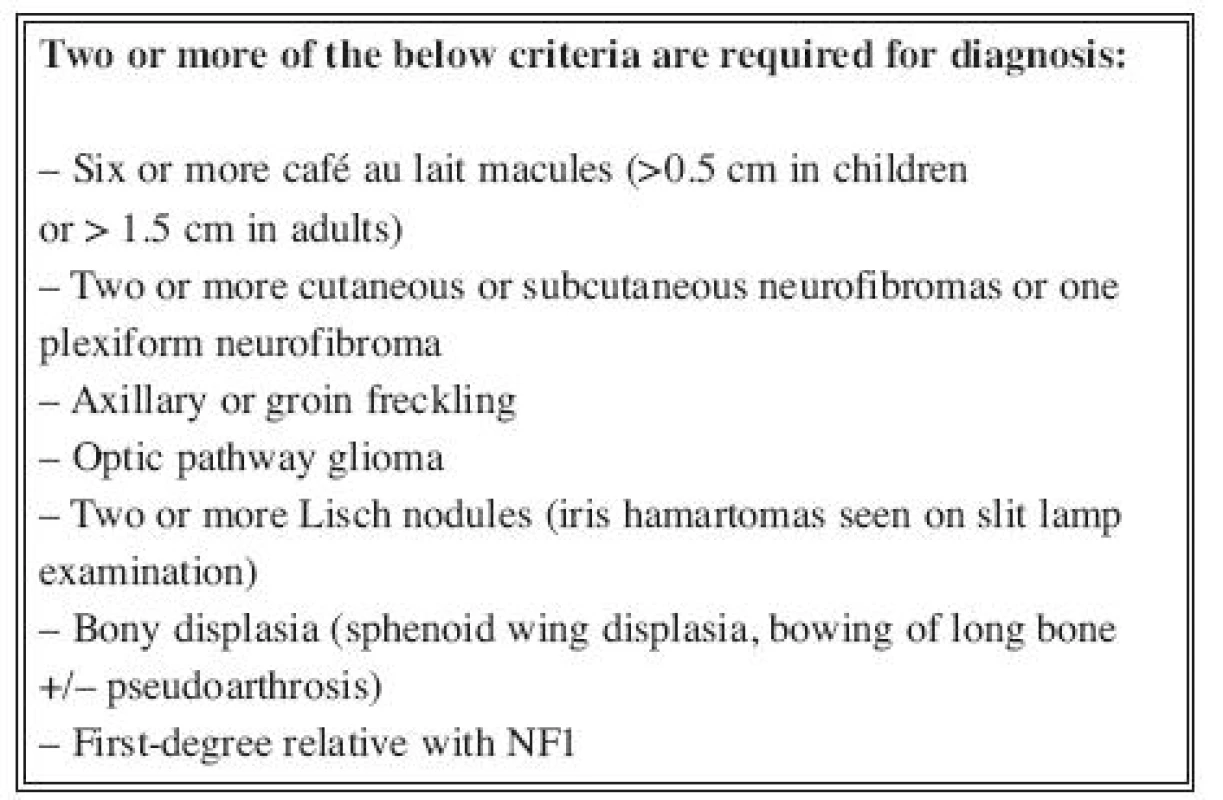 Diagnostic criteria
