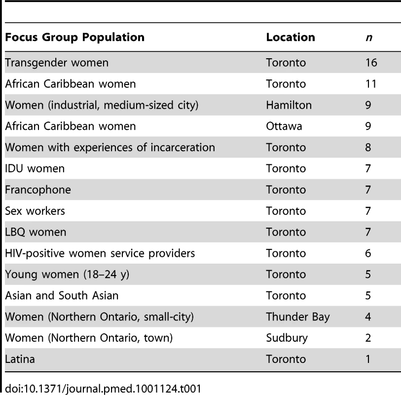 Overview of focus groups (<i>n</i> = 15).