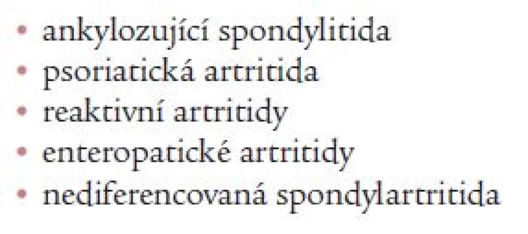 Spondylartritidy.
