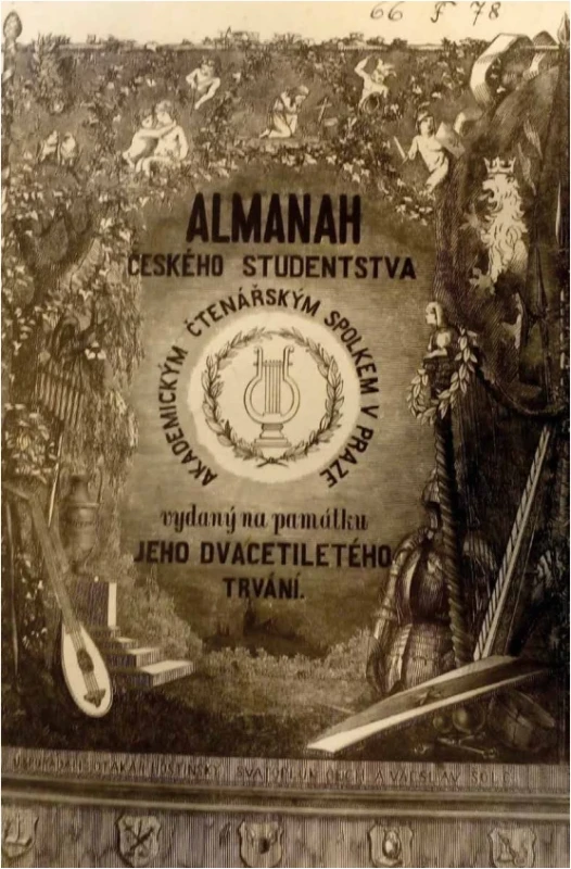 Titulní strana Almanachu českého studentstva