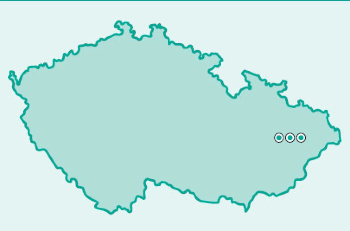 Výskyt FMF na Moravě
