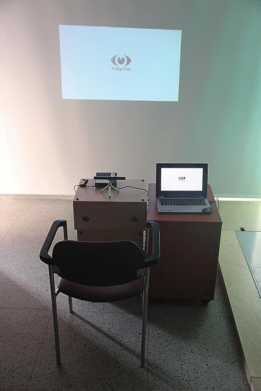 Technické zázemní eye-tracking laboratoře.