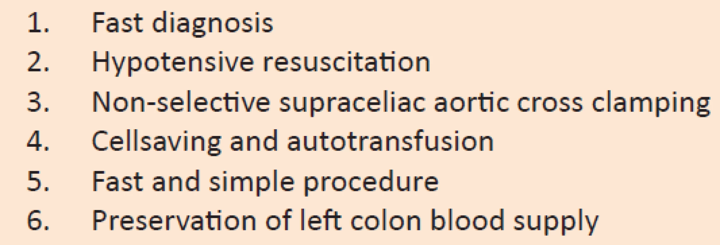 Strategy for RAAA treatment