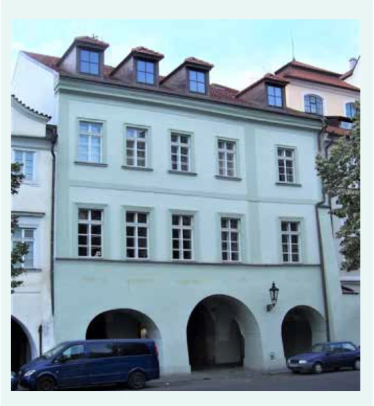Uhelný trh 414/9 – bydliště rodiny (1848–1852)
a Ottův rodný dům (1849)