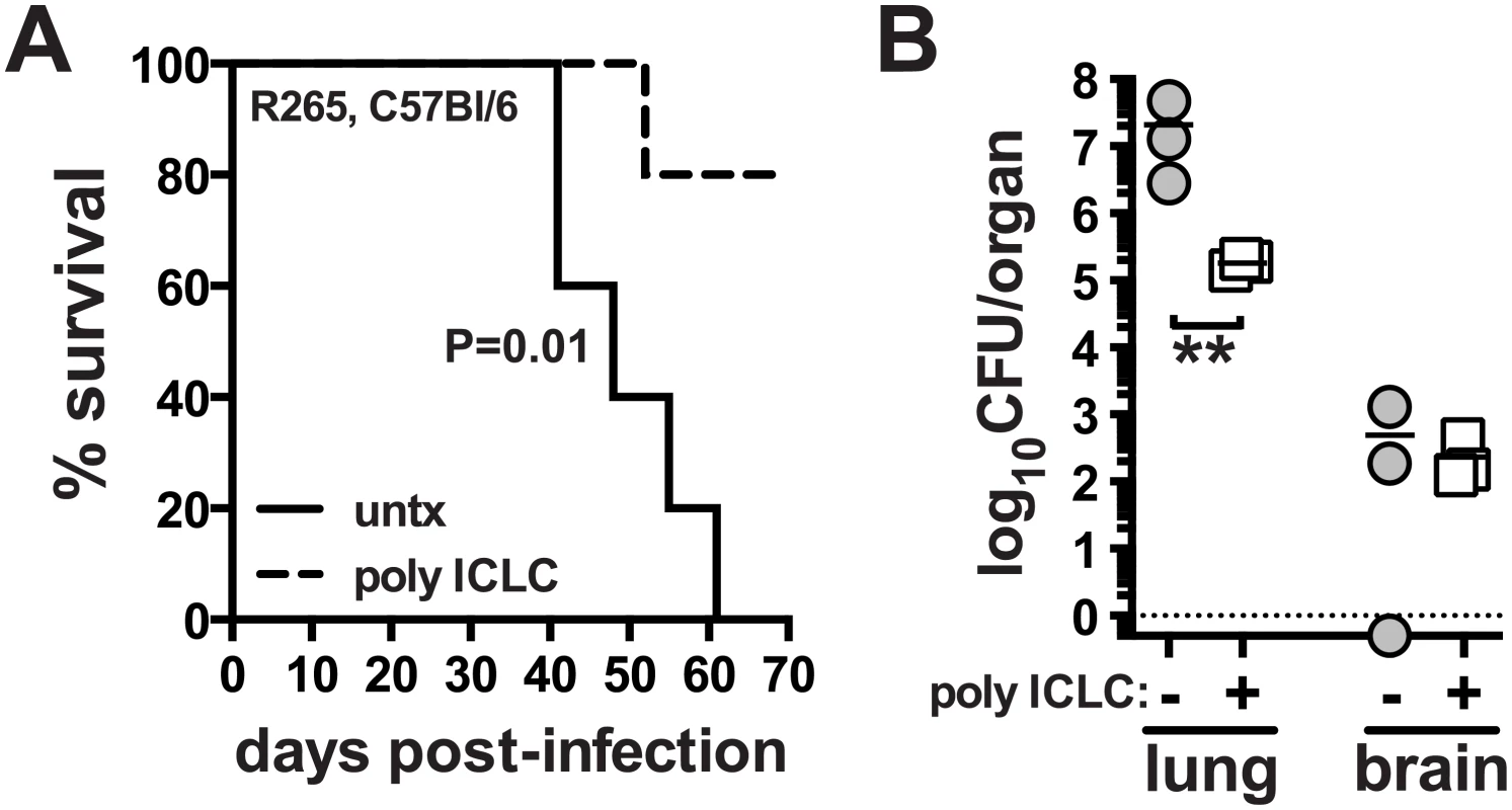 PICLC treatment protects against pulmonary infection with <i>C</i>. <i>gattii</i>.