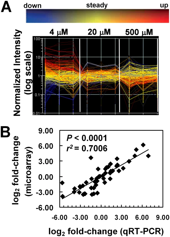 Confirmation of quality of microarray results.