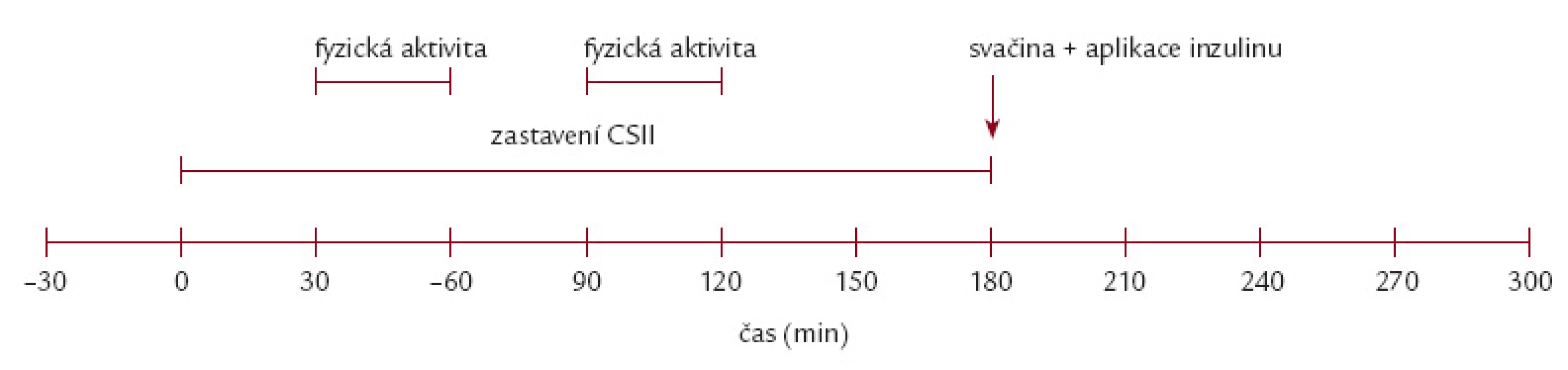 Časové schéma studie.