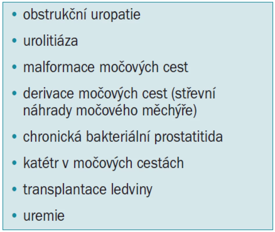 Komplikované uroinfekce.