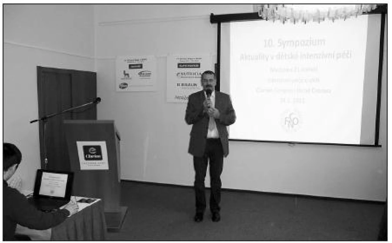 Doc. MUDr. Michal Hladík, Ph.D. při zahájení sympozia