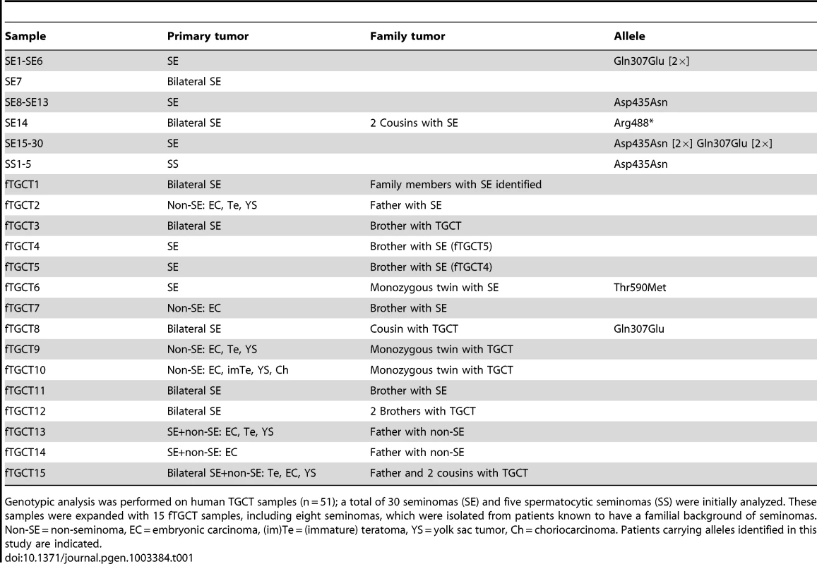 Human TGCT samples.
