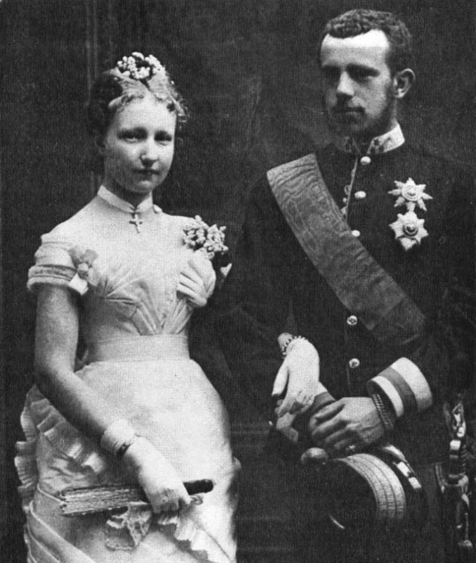 Rudolf a Stefanie jako novomanželé.