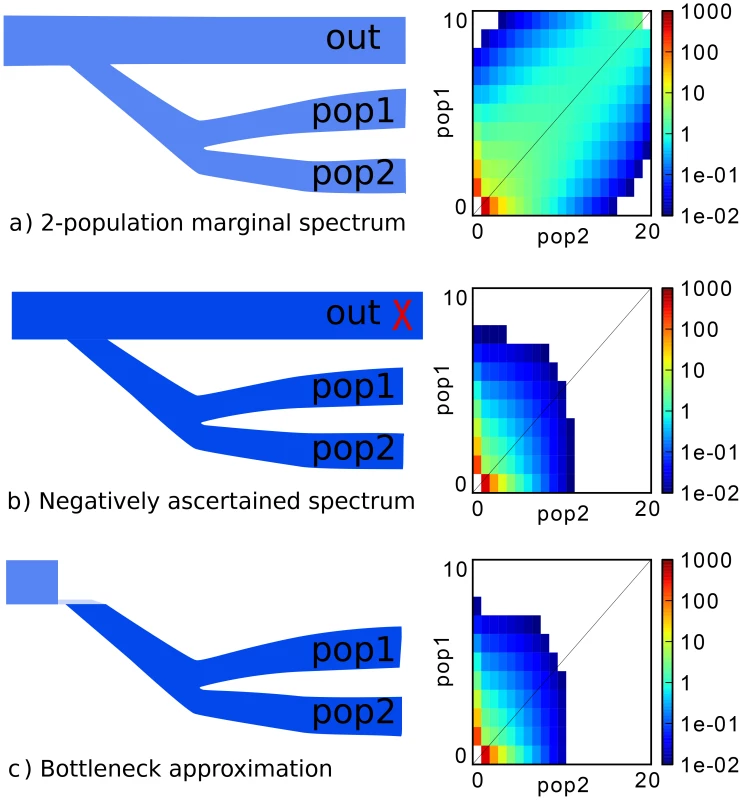 Illustration of the negative ascertainment scheme, with simulation.