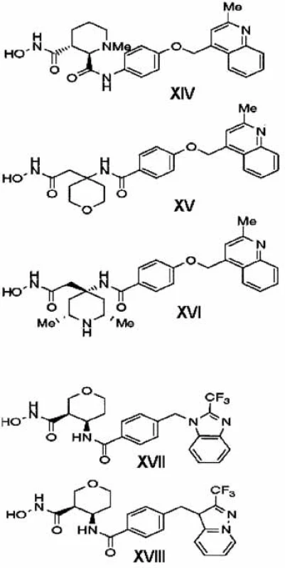Inhibítory spoločnosti Bristol-Myers Squibb <sup>3)</sup>