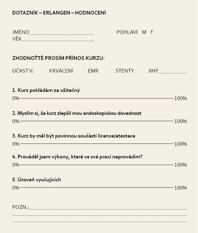 Dotazník.
Fig. 1. Questionaire.